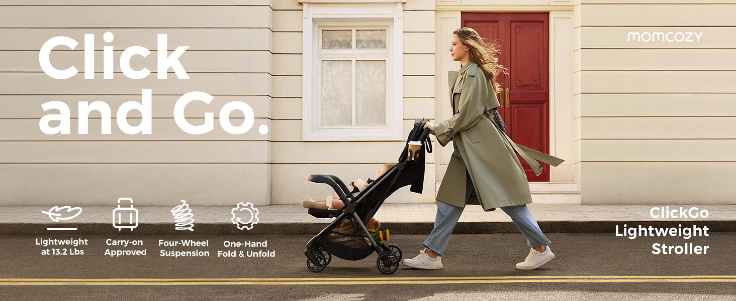 Momcozy Introduces the ClickGo Lightweight Stroller & ChangeGo Baby Stroller for Every Family Outing this Holiday Season