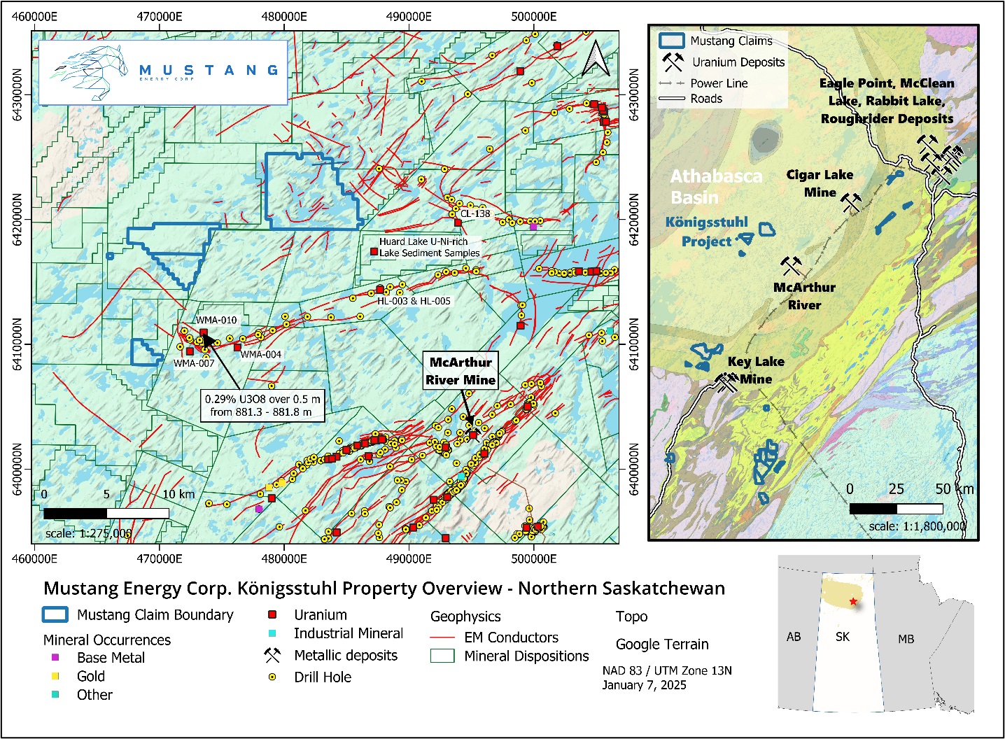 Mustang Energy Acquires Additional Land Holdings in the Eastern Athabasca Basin, Saskatchewan – The Canadian Business Journal