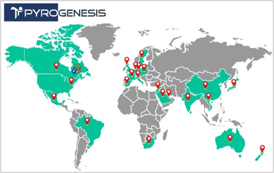 PyroGenesis Inc. Map